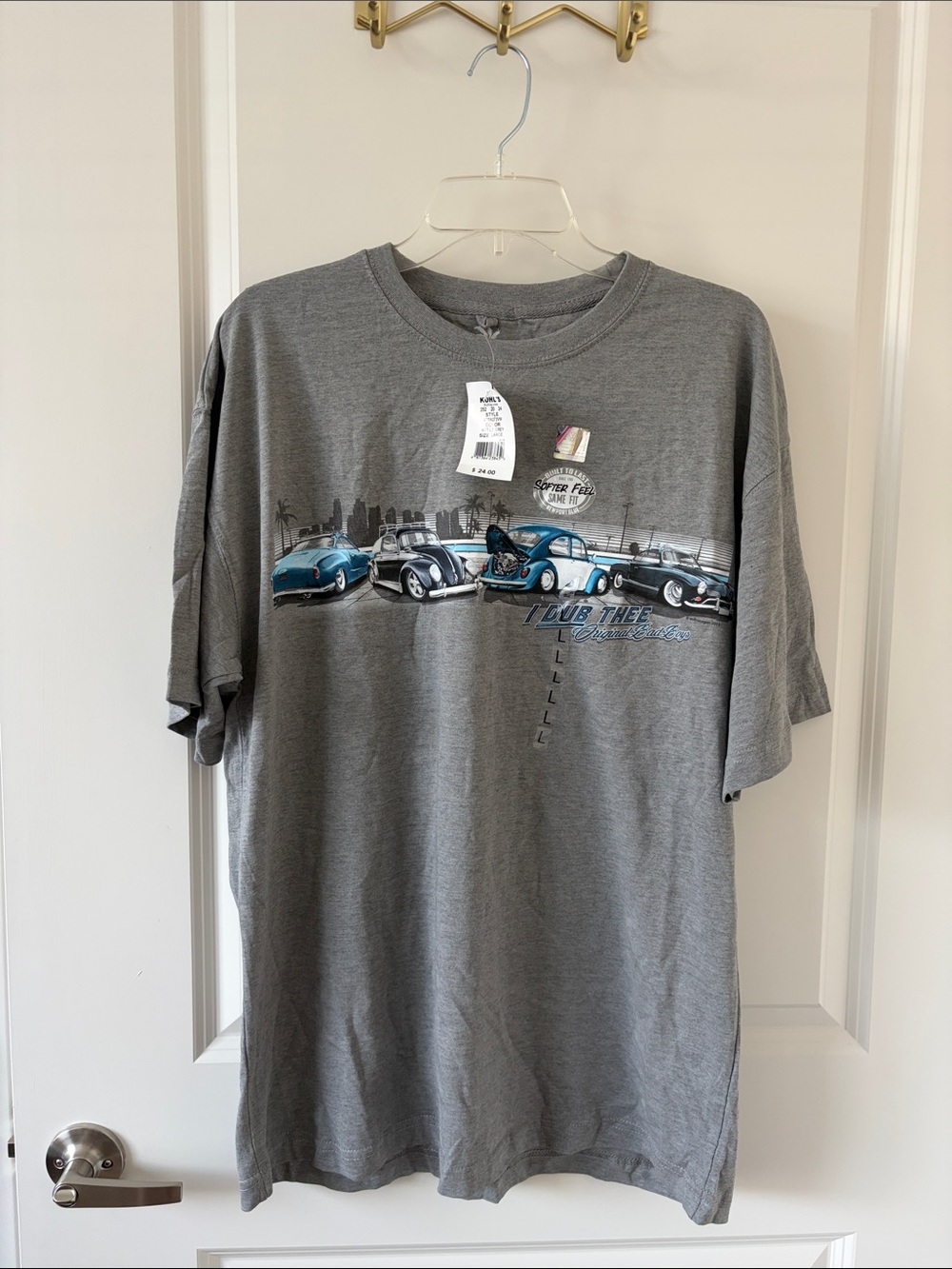 Vintage Newport Blue VW “ I Dub Thee, Original Bad Boys” tee